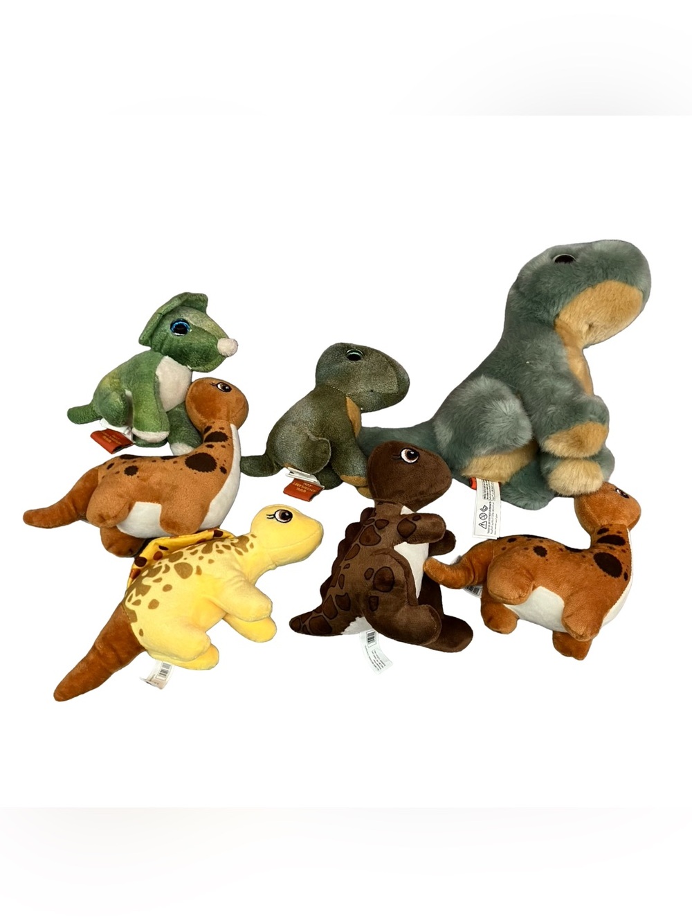 Dinosaur Plush Lot Adventure Planet & Sureshot Stuffed Toys T-Rex Triceratops 7x
